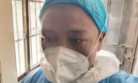 海南政法職業(yè)學(xué)院支援三亞志愿者林曉輝： 一天換三套防護服是常態(tài)