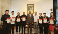 設(shè)計師企業(yè)家馳援巴鐵捐贈儀式在巴基斯坦大使館舉行