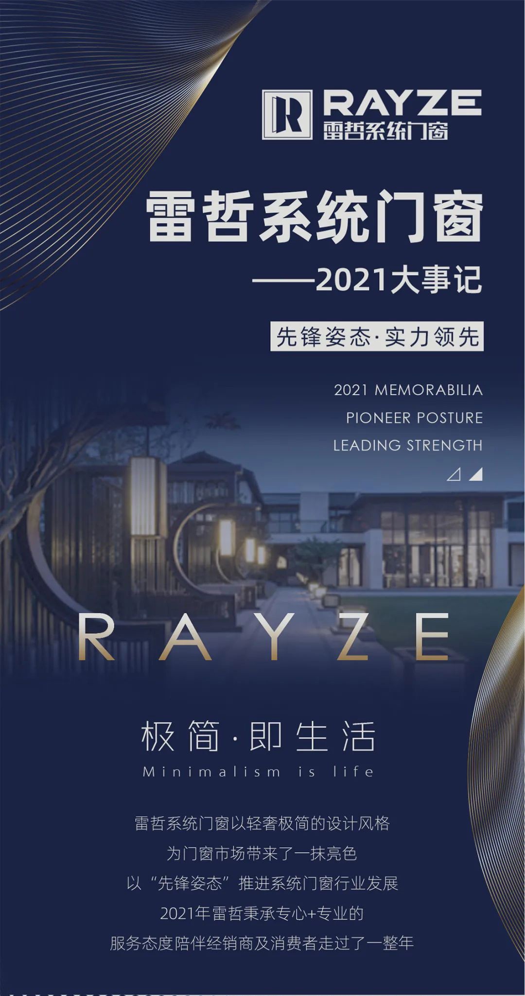 雷哲系統(tǒng)門窗2021大事記|先鋒姿態(tài)實力領(lǐng)先，贏戰(zhàn)2022