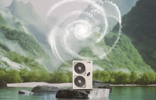 中央空調(diào) 中央熱水二合一，約克天氟熱水兩聯(lián)供給你冬季一股暖流