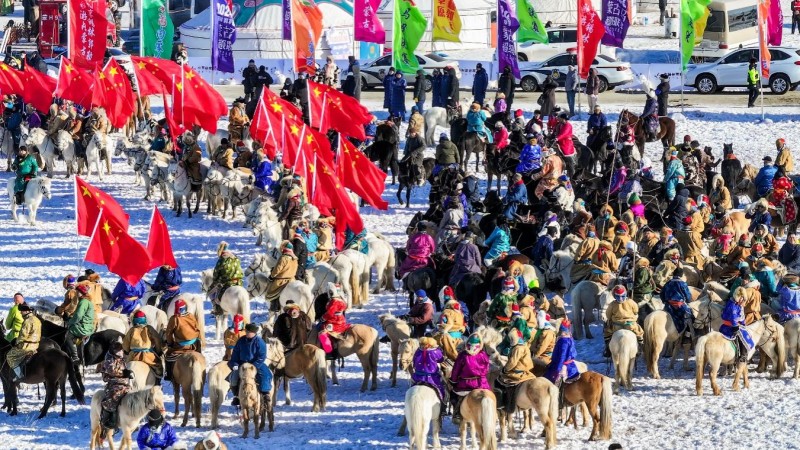 助民增收，馬力十足 2024錫林郭勒冬季蒙古馬超級聯(lián)賽總決賽燃情開賽